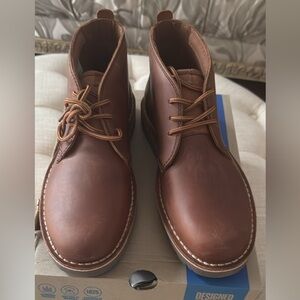 Clarks Chestnut Leather Boots